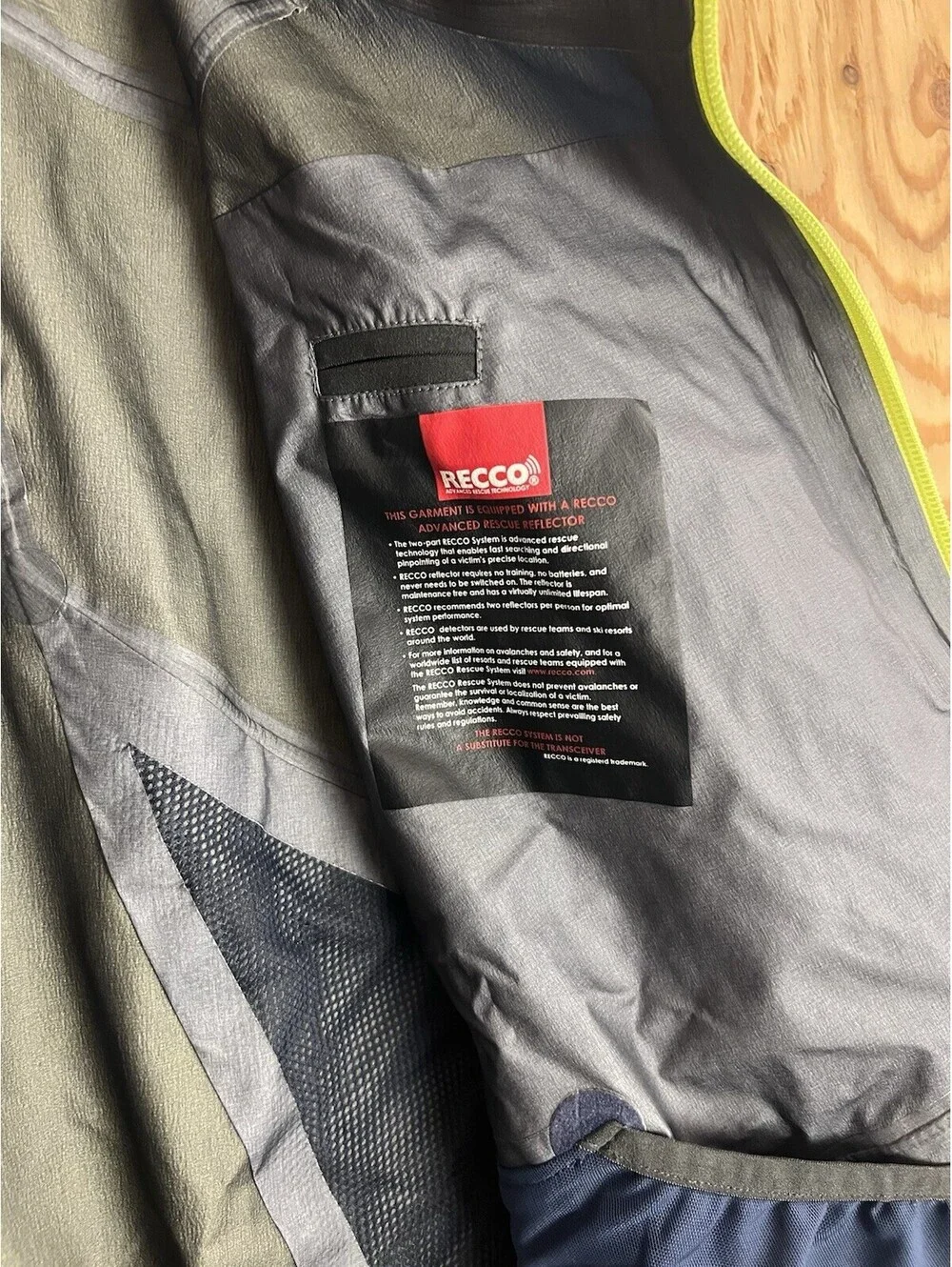 The North Face Free Thinker Goretex Jacket Mens 2XL Blue Steep Series Ski RECCO